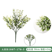 Bunga Sutra Plastik Buatan Tiruan Moneywort Violets, Rangkaian Bunga Pernikahan, Buket Tanaman, Ornamen Dekoratif, Aksen