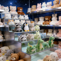 Fabricant sur mesure de jouets en peluche de haute qualité pour enfants, jouets en peluche de dessins animés, ours, lapin, dinosaure, animaux en peluche pour enfants, cadeaux