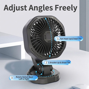 Portable Universal High Speed Single <b>Head</b> Plastic Car Cooler Mini <b>Fan</b> 360 Rotatable 3 Speed USB/12V 24V Auto <b>Fan</b> Car Accessories - Product Image 4