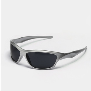 Vente en gros, lunettes de soleil tendance miroir argenté Y2K, lunettes de soleil <span class=keywords><strong>futuriste</strong></span>, Hip Hop, Logo personnalisé, lunettes de cyclisme - Product Image 4