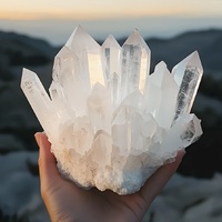 Cristal de Cuarzo Blanco Natural al por Mayor para Decoración y Sanación