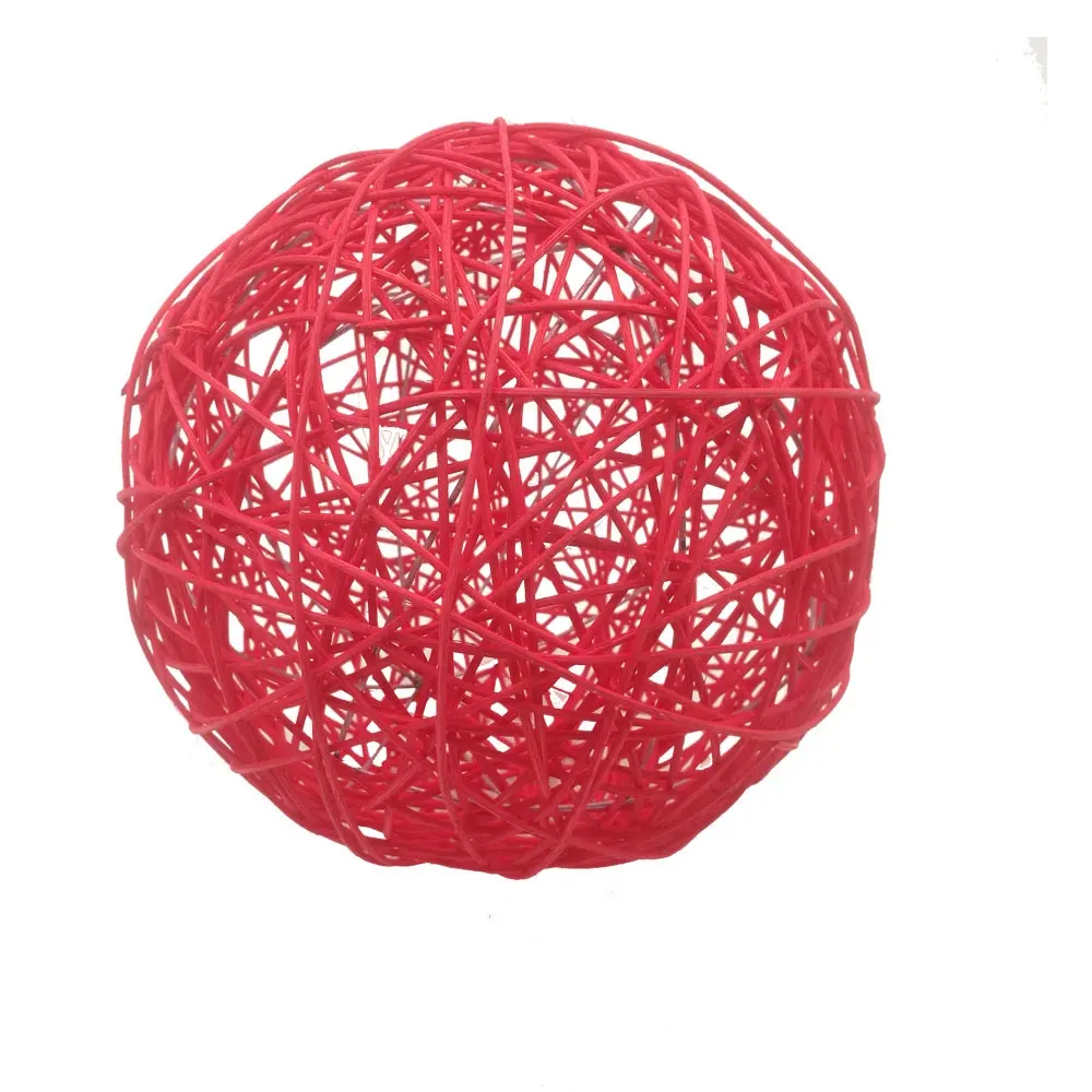 10cm 15cm 20cm colorful rattan craft decoration ball for kindergarten home decoration