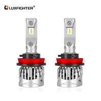 Ampoule de phare LED LUXFIGHTER H11 P36 6000K 2700LM IP65 Étanche en alliage de zinc avec ventilateur 12V 40W Conception brevetée 50000H