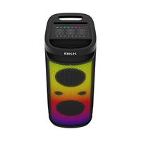 Altavoz Portátil para Fiestas con Resistencia al Agua IPX, Doble Woofer de 6.5 Pulgadas, Bajos Potentes, 5.3, 50-100W, Compatible con Micrófono Inalámbrico XC6500B