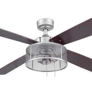 52 "Better Homes Lamp,Gardens Ventilador de techo de jaula de peltre de 4 aspas con luces - Product Image 1