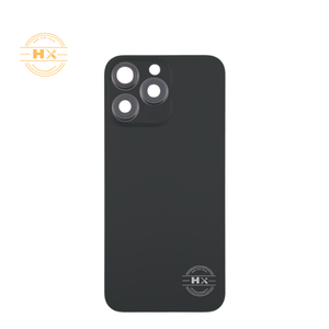 Carcasa Trasera Negra para iPhone 15 Pro con Lente de Cámara y Soporte Metálico - Product Image 1