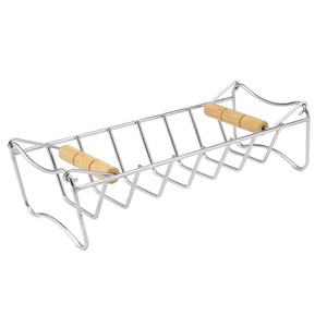 RQ-8119 Accesorios de Barbacoa de Acero Inoxidable, Herramienta Larga para Asar, Soporte para Asar Pavo, Soporte para Asar Patas y Alas de Pollo, Set para Camping - Product Image 6