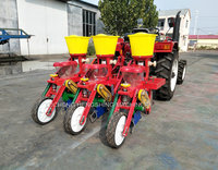 Semoir à Maïs et Soja Monté sur Tracteur Agricole 5 Rangs, Machine de Plantation de Semences de Maïs