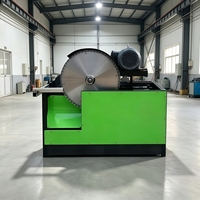 Scie à bois électrique à économie d'énergie pour la coupe transversale du bois rond, idéale pour l'atelier de production de bois de chauffage