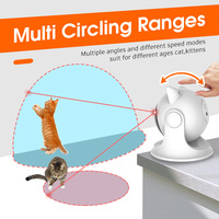 Teaser Cat Laser Toy Interaktives Kätzchen Automatisches Smart Game Aktiv für Katzen USB-Aufladung Indoor Pet