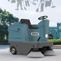 Balayeuse autoportée industrielle Everlift M-1250, aspirateur électrique pour voirie et routes, machine de nettoyage automatique pour entrepôts