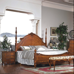 Goodwin italiano classico stile antico in legno massello camera da letto Set di lusso casa camera da letto GMB65 - Product Image 5