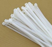 Self-Locking Cable Ties Black and White Zipper Cable Fasteners 100mm Length Factory Direct Sales