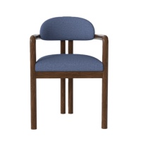 Tissu de fauteuil de meubles en chêne antique moderne du milieu du siècle Vhairs de salle à manger en bois massif nordique