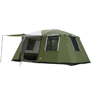 5-12 Person Family Waterproof Camping Tent Army Green Outdoor Tent