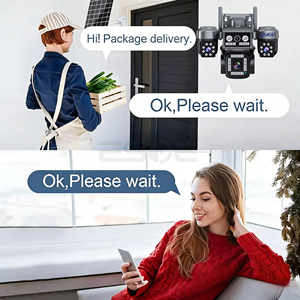 Caméra réseau Hieasy 8MP 4 objectifs IP67 AOV Carte SIM 4G Vision nocturne couleur Suivi automatique Audio bidirectionnel CMOS Sans fil Cloud - Product Image 4