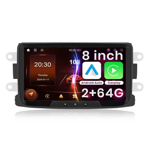 Lecteur audio stéréo Android DVD MP5 2 Din pour Renault <span class=keywords><strong>Clio</strong></span> <span class=keywords><strong>3</strong></span> 4 8'' avec Wi-Fi AHD ASP DSP 360 °   Écran 4K, caméra 1080P, ventilateurs - Product Image 1