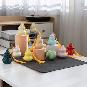 Chinese Classic Design Porcelain Tea Canister Customizable Size Flip Top Lid Eco-Friendly & Waterproof Food Safe Business Gift