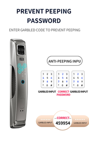 Serrure intelligente avec reconnaissance faciale 3D, interphone vidéo, application Tuya <span class=keywords><strong>Wifi</strong></span>, déverrouillage par carte NFC, <span class=keywords><strong>code</strong></span> RFID pour porte en bois, serrure numérique - Product Image 4