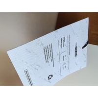 Étiquettes en papier de coton étiquettes de vêtements personnalisés haut de gamme étiquettes en Stock robe de mariée universelle bagages étiquette volante
