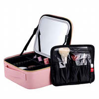 Miroir de maquillage LED, miroir de toilette portable avec lumière réglable pour table de maquillage