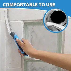 Bottle Cleaning Brush Grout Cleaner Brush For Bathroom Tile Seams Stiff PP Bristle Scrubbing Corner Brush