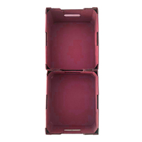 Cartons en papier ondulé durables pour emballage de fruits Boîte à légumes pliante avec trous de respiration Boîte de protection des fruits à forte capacité