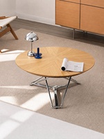 Table basse transformable en pierre, inspirée de l'architecture Bauhaus, table compacte pliable et réglable en hauteur pour les petits appartements