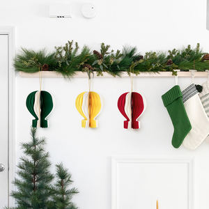 Custom Honeycomb Paper <strong>Christmas</strong> <strong>Decorations</strong> - Hot Selling OEM <strong>Christmas</strong> Hanging Tree Pendant Ornaments for Home Party Decor - Product Image 1