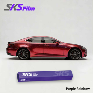 SKS Personaliza <span class=keywords><strong>Más</strong></span> Colores, Película Protectora de Pintura PPF de Cristal, Película Protectora para Automóviles, Vinilo Mate Rojo y Negro, Rollos Completos para Envolver el Automóvil - Product Image 1