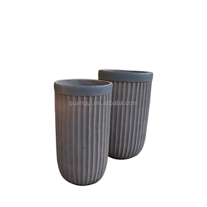 Vaso per Fiori Americano Contemporaneo Ecologico Leggero Biodegradabile Durevole per Interni ed Esterni Extra Large - Product Image 6