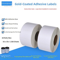 Étiquettes autocollantes en papier couché cuivre 50x30x1500mm personnalisables, autocollants de codes-barres FBA pour