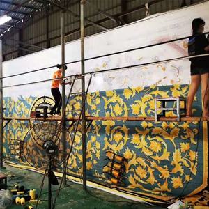 8*<span class=keywords><strong>10</strong></span> pi fleur conception laine tapis, épais et de haute qualité de tapis tufté main - Product Image 4