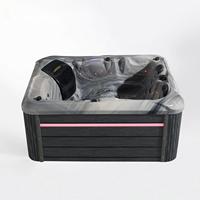 Baignoire autoportante intelligente pour deux personnes avec massage par le remous, en acrylique, grande taille, avec fonction spa chauffée et massage par bulles/vagues