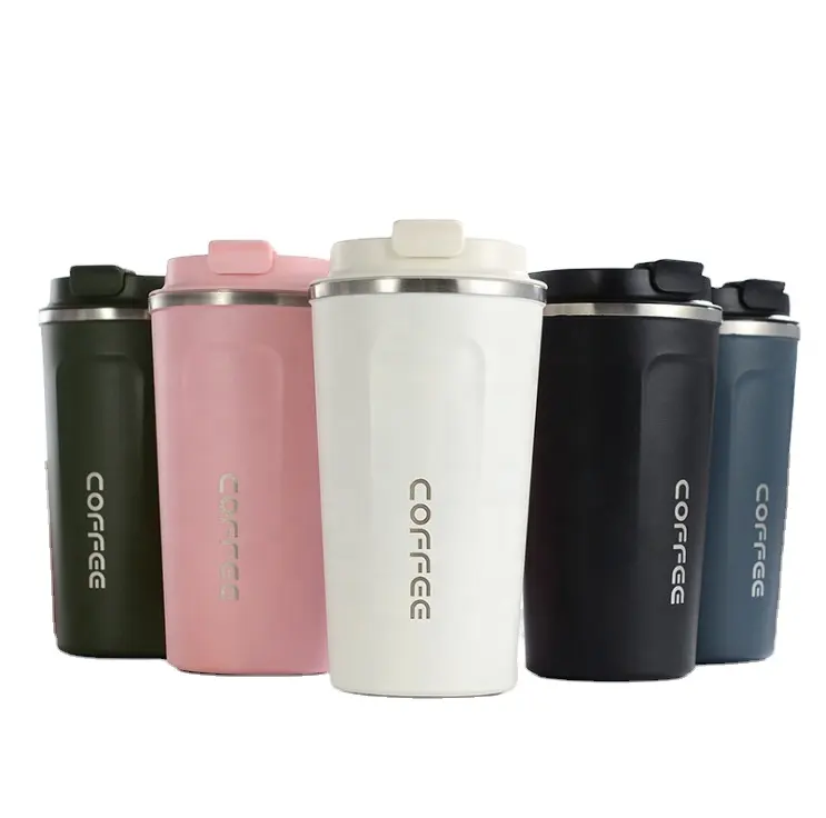 380ml/510ml Logo Printing Outdoor Travel Double Wall Insulated Powder Coating Stainless Steel Coffee Mug with Color Box