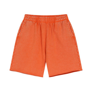 MAQVOB Short d'entraînement grande taille personnalisé pour femmes <span class=keywords><strong>basket</strong></span>-ball décontracté pour filles hommes français éponge hommes coton délavé à l'acide Shorts de vente en gros - Product Image 6