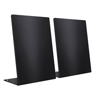 Support magnétique de bureau pour tableau d'affichage, présentoir magnétique en métal noir pour tableau magnétique sphérique