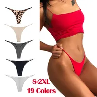 Women's Seamless Cotton Thong Panties, Sexy Underwear
