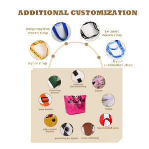 Gerecycled Custom Logo Formaat Kleur Gelamineerd Eco Carry Shopping Tote Geweven Tas Met Dubbele Handgrepen - Product Image 6