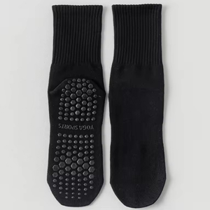 Custom Logo Grip Pilates <b>Socks</b> for Women 90% Cotton Knitted Compression Crew Yoga Athletic <b>Socks</b> - Product Image 2