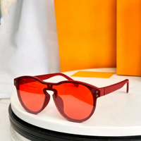 Lunettes de soleil unisexes tendance, monture carrée intégrale, verres dégradés UV400, pour la plage et les activités de plein air