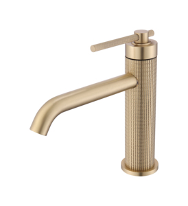 Cán checkerboard cơ thể và rãnh chống trượt xử lý thép không gỉ thấp lưu vực vòi duy nhất-xử lý duy nhất-lỗ - Product Image 1