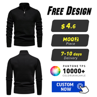Pull à col montant pour homme en maille tricotée décontractée, coupe ajustée, col roulé, pull polo, vente en gros, automne-hiver 2025