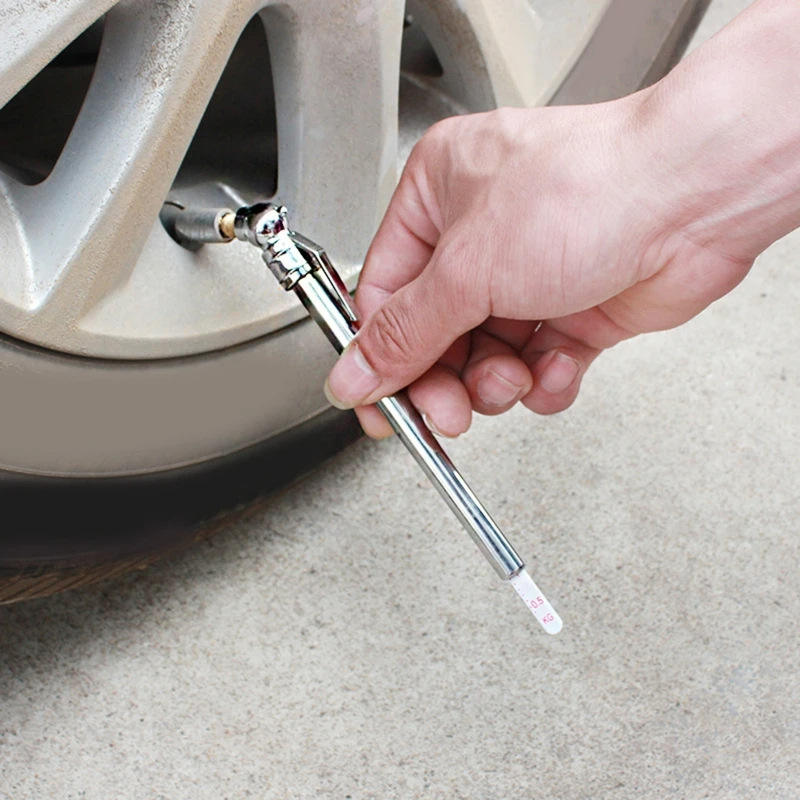 Pencil Tire Pressure Gauge with Tread Design