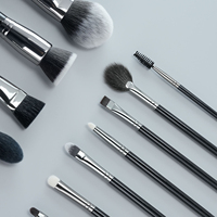 Ensemble de pinceaux de maquillage professionnels 24 pièces avec fibres synthétiques douces pour collection de cadeaux de beauté de luxe, logo personnalisé