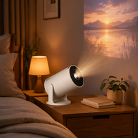 Projecteur Mini HY300Pro+ JUNUO avec système Android 14, prise en charge 720P 4K, projecteur LED à courte focale 170 ANSI, haut-parleurs intégrés, 5G