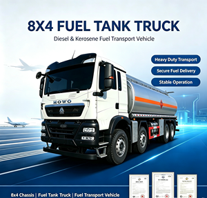 รถบรรทุกน้ำมัน Sinotruk Howo 8x4 30CBM พร้อมเครื่องยนต์เบนซิน/ดีเซล สำหรับขนส่งน้ำมัน รถบรรทุกน้ำมันเคลื่อนที่สำหรับขาย - Product Image 1