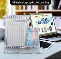 Emballage de protection gonflable transparent personnalisé, enveloppe à bulles pour expédition, sac à colonne d'air pour ordinateur portable, matériau PA+PE, épaisseur 70-120um