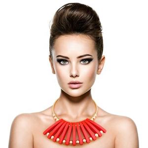 Colliers à chaîne unisexe faits à la main en bois plaqué or rose Style simple fête d'affaires mariage à la mode bijoux unisexe-pour - Product Image 4