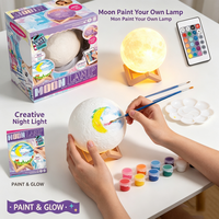 Kit de peinture DIY Lampe Lune pour enfants, gamme Playhouse, pour détaillants, présentoirs de vente au détail, sélection de catalogue de revente mondiale